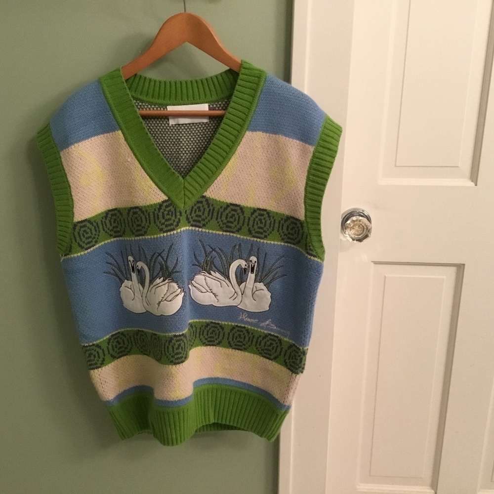 House of Sunny Swan Lake Retro knitted vest